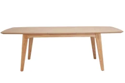 Table extensible rallonges intégrées rectangulaire en bois clair L180-230 cm FIFTIES