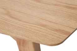 Table extensible rallonges intégrées rectangulaire en bois clair L180-230 cm FIFTIES