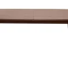 Table extensible rallonges intégrées rectangulaire en bois foncé noyer L160-210 cm ANK