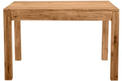 Table extensible rallonges intégrées rectangulaire en bois massif L120-210 cm BALTO