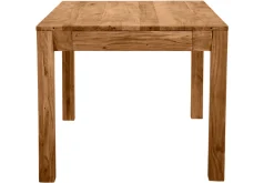 Table extensible rallonges intégrées rectangulaire en bois massif L120-210 cm BALTO