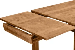 Table extensible rallonges intégrées rectangulaire en bois massif L120-210 cm BALTO