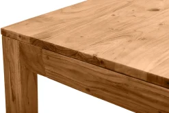 Table extensible rallonges intégrées rectangulaire en bois massif L120-210 cm BALTO