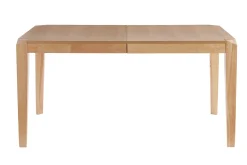 Table extensible rallonges intégrées rectangulaire en bois clair L150-180 cm BOLLY