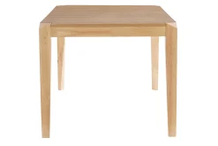 Table extensible rallonges intégrées rectangulaire en bois clair L150-180 cm BOLLY