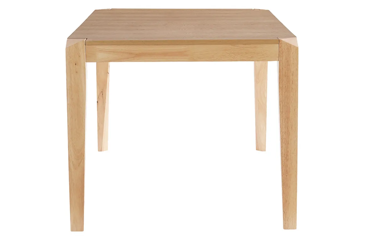 Table extensible rallonges intégrées rectangulaire en bois clair L150-180 cm BOLLY