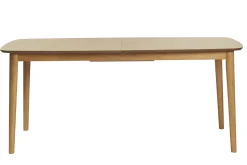 Table extensible rallonges intégrées rectangulaire en bois clair chêne L180-220 cm EGO