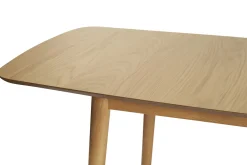 Table extensible rallonges intégrées rectangulaire en bois clair chêne L180-220 cm EGO