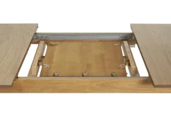 Table extensible rallonges intégrées rectangulaire en bois clair chêne L180-220 cm EGO