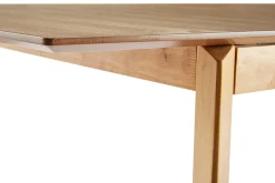 Table extensible rallonges intégrées rectangulaire en bois clair frêne L160-210 cm BONAVISTA