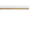Table extensible rallonges intégrées rectangulaire blanche et bois clair L160-205 cm SWAD