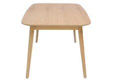 Table extensible rallonges intégrées rectangulaire en bois clair chêne L140-170 cm ANK