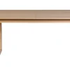 Table extensible rallonges intégrées rectangulaire bois clair chêne L160-240 cm LAHO