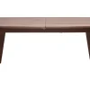 Table extensible rallonges intégrées rectangulaire en bois foncé noyer L180-230 cm FIFTIES