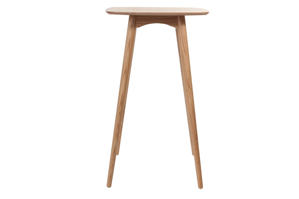 Table haute carrée frêne scandinave L60 cm BALTIK