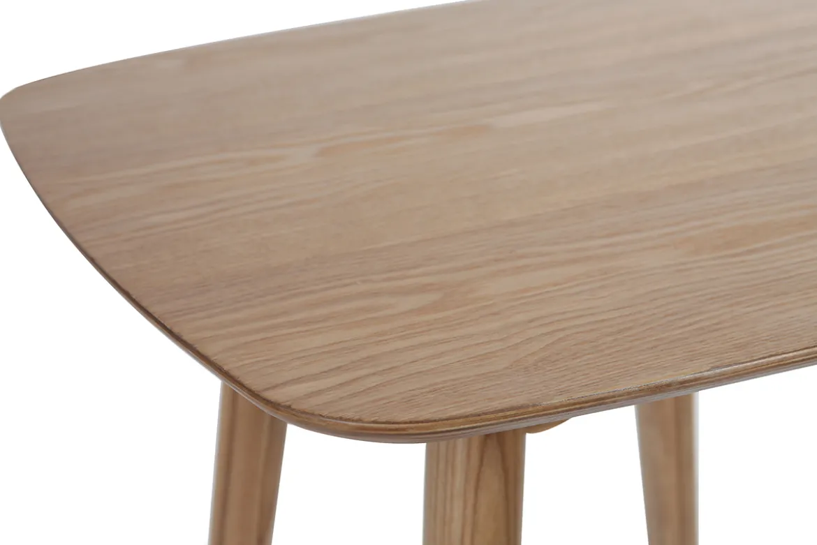 Table haute carrée frêne scandinave L60 cm BALTIK