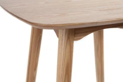 Table haute carrée frêne scandinave L60 cm BALTIK