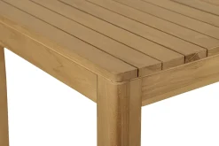 Table haute de jardin rectangulaire en bois teck massif L120 cm GILI