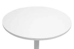 Table haute design ronde blanche D60 cm CALISTA