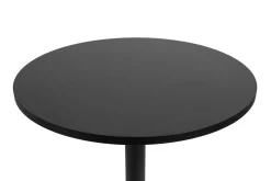 Table haute design ronde noire D60 cm CALISTA