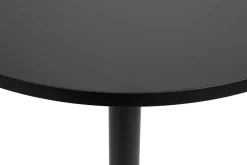 Table haute design ronde noire D60 cm CALISTA