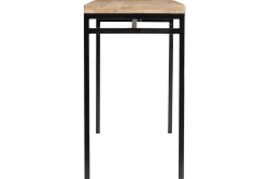 Table haute industrielle en bois manguier massif et métal noir L115 cm YPSTER