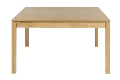 Table à manger carrée bois clair L140 cm SYLVA