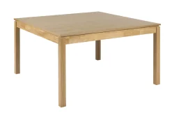 Table à manger carrée bois clair L140 cm SYLVA