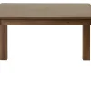 Table à manger carrée bois foncé noyer L120 cm RAYA