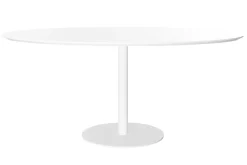 Table à manger design blanche ovale L170 cm HALIA