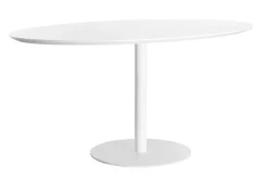 Table à manger design blanche ovale L170 cm HALIA