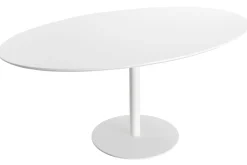 Table à manger design blanche ovale L170 cm HALIA