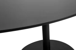Table à manger design noire ovale L170 cm HALIA