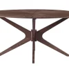 Table à manger design ovale noyer L160 cm DIELLI