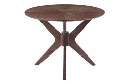 Table à manger design ovale noyer L160 cm DIELLI