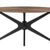 Table à manger design ovale noyer L160 cm DIELLI