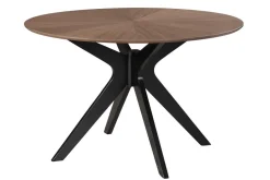 Table à manger design ovale noyer L160 cm DIELLI