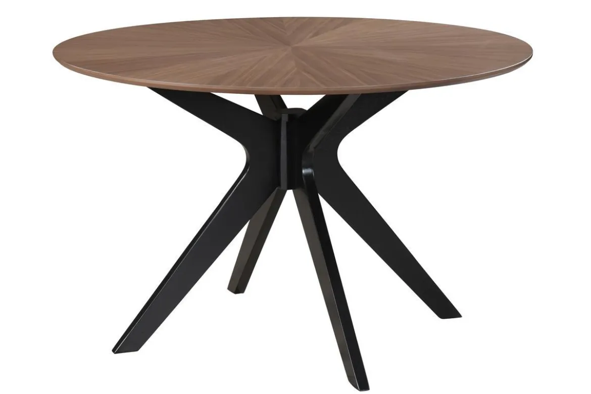 Table à manger design ovale noyer L160 cm DIELLI
