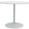 Table à manger design ronde blanche D90 cm CALISTA