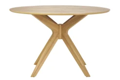 Table à manger design ronde chêne D120 cm DIELLI