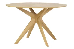 Table à manger design ronde chêne D120 cm DIELLI