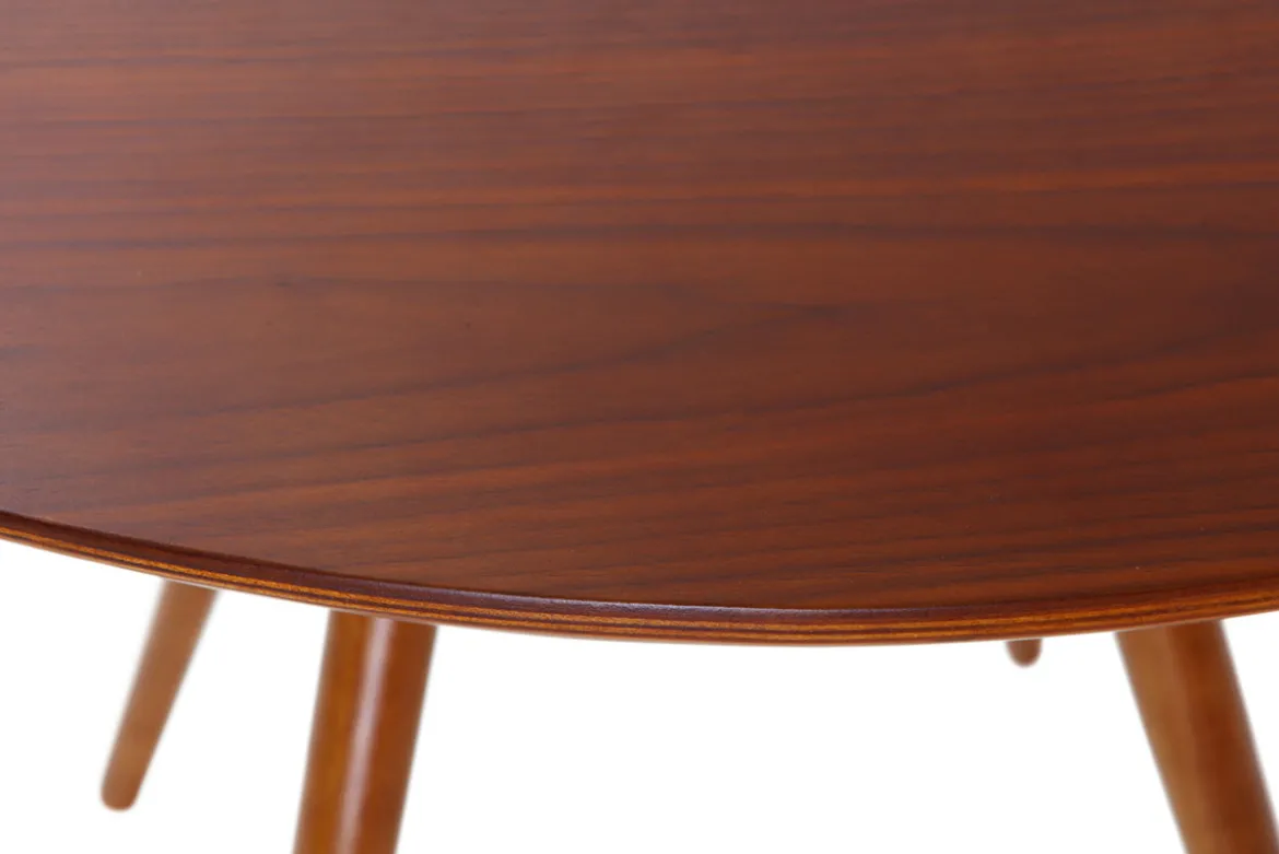Table à manger design ronde noyer D90 ARTIK