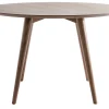 Table à manger design ronde noyer D120 cm LIVIA