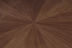Table à manger design ronde noyer D120 cm DIELLI
