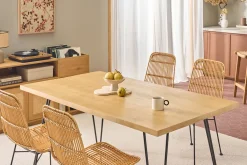 Table à manger en bois manguier massif L160 cm VIBES