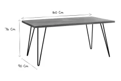 Table à manger en bois manguier massif L160 cm VIBES