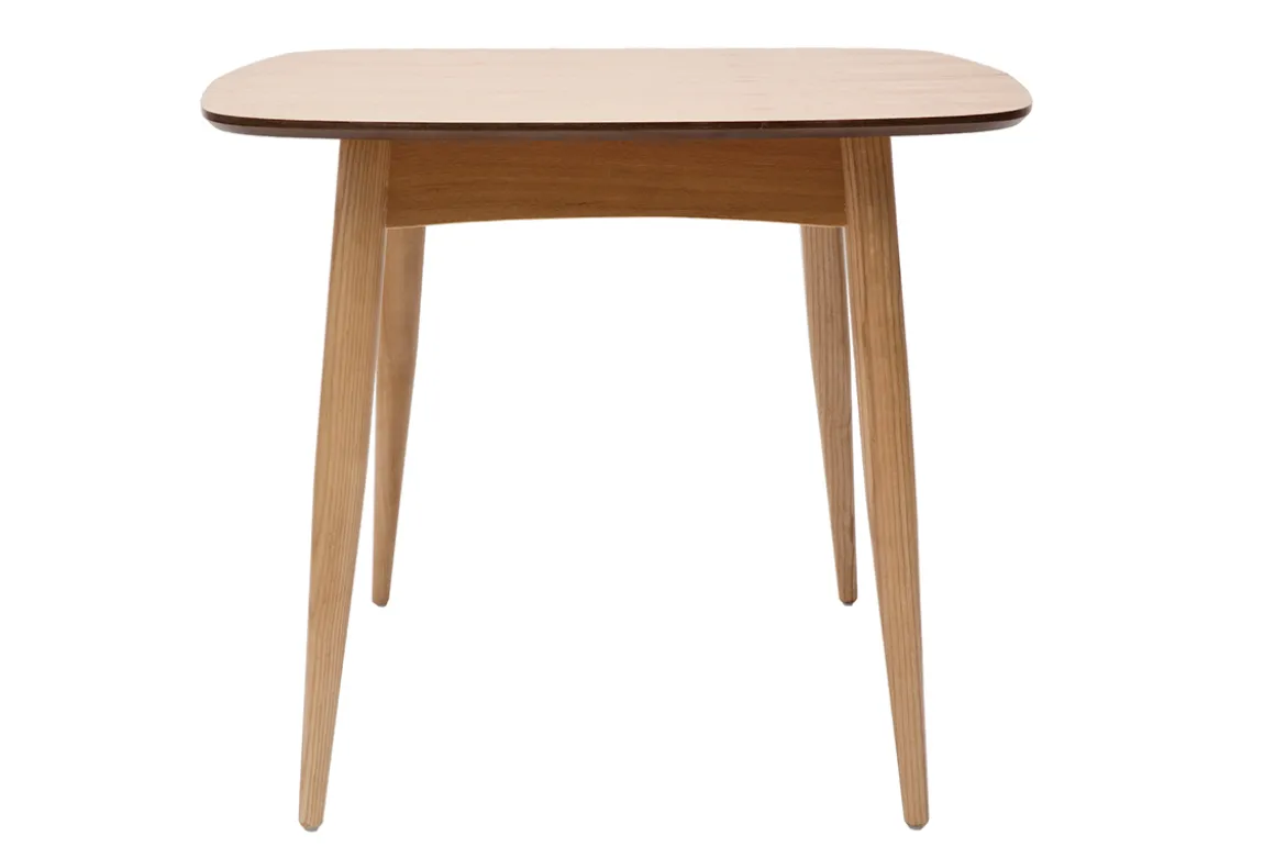 Table à manger extensible carrée en bois clair L90-130 cm NORDECO