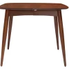 Table à manger extensible carrée en bois foncé L90-130 cm NORDECO