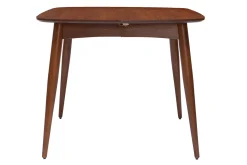 Table à manger extensible carrée en bois foncé L90-130 cm NORDECO