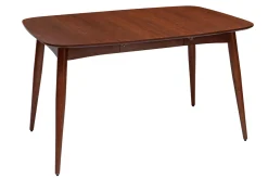 Table à manger extensible carrée en bois foncé L90-130 cm NORDECO